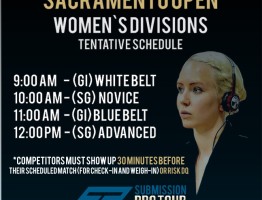 Sacramento Open: Tentative Schedules